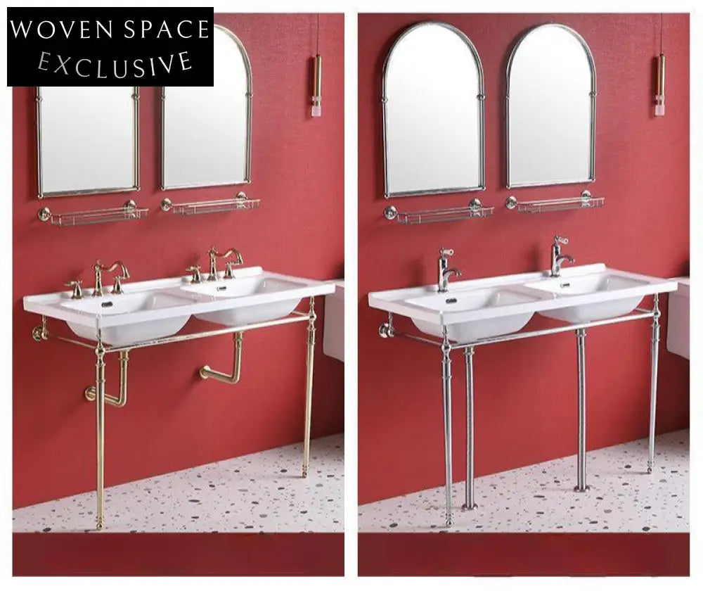 Ferrara Faenza Gold Finish Freestanding basin