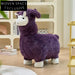 Fluffy Sheep Kids Animal Stool Chair - Soft Plush Upholstered Children's Furniture