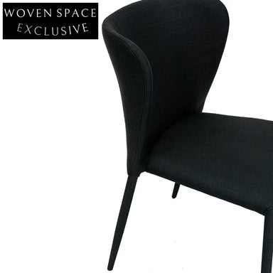 Foley Dining Chair Set of 2 - Black Dining Chair