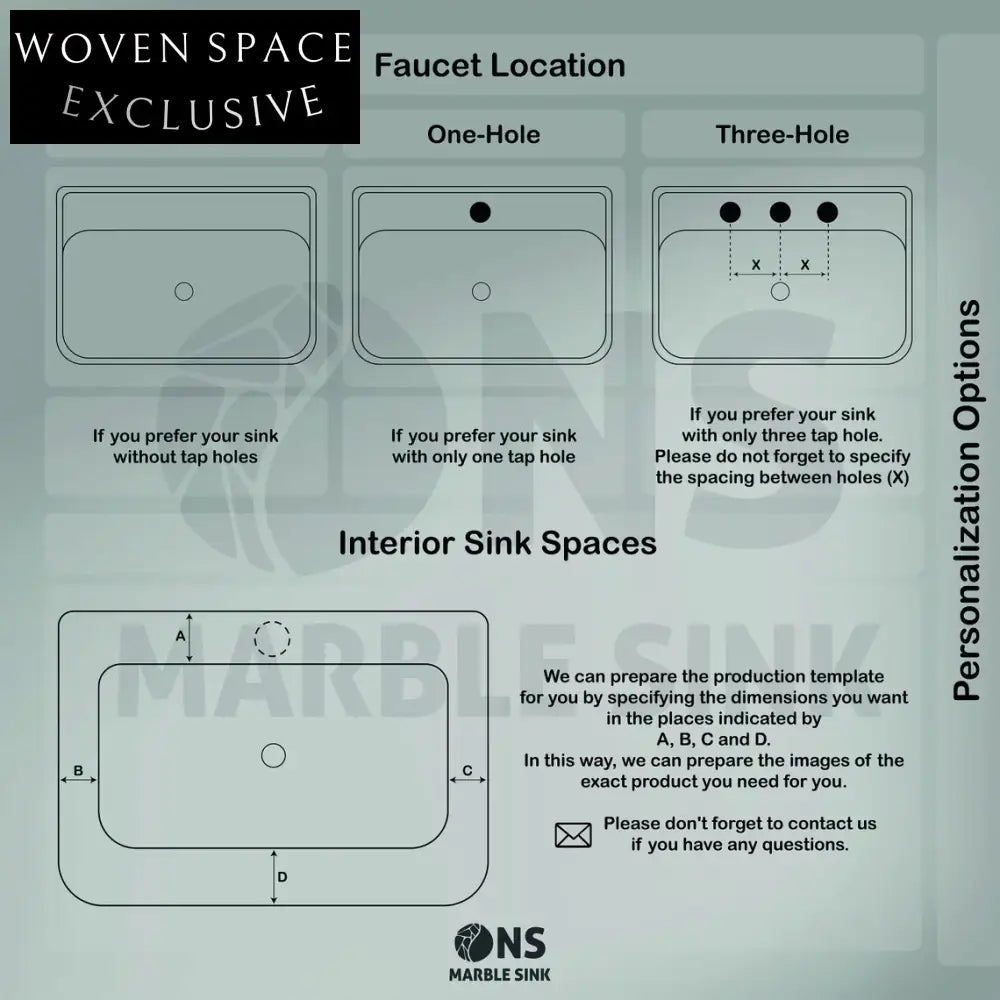 Francesca Artisanal Wall Mount Marble Sink - Calacatta Viola