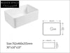 Francesco Semi-Embedded Ceramic Sink Single Trough Vegetable Basin