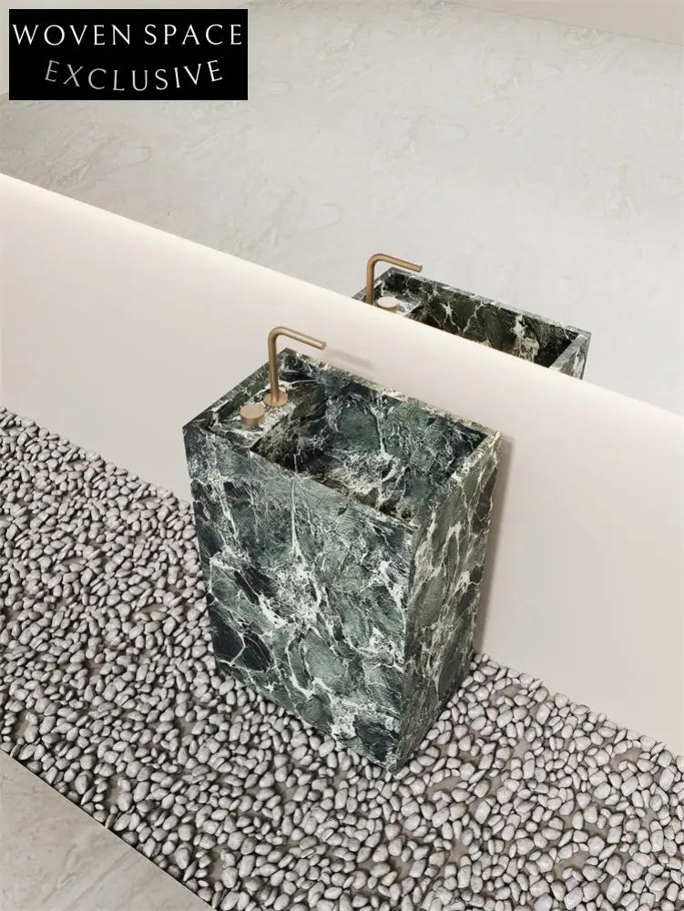 Francis Fish Belly White Marble Pedestal Basin