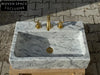 Frédérique Carrara Marble Bathroom Sink