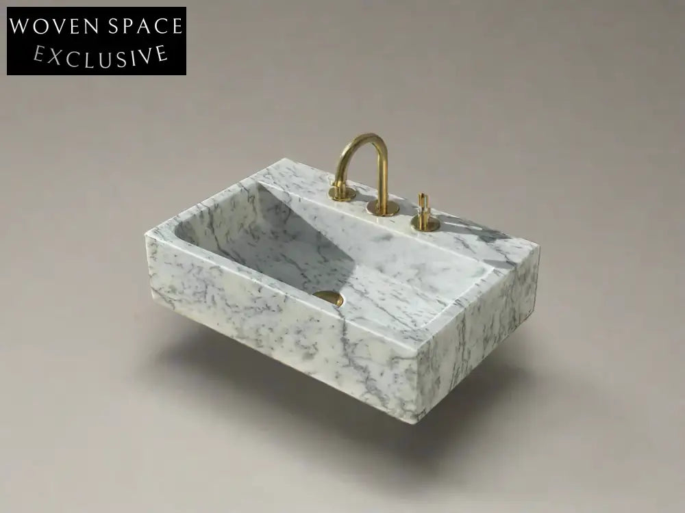 Frédérique Carrara Marble Bathroom Sink