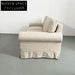 French Classic Linen Fabric Sofa with Removable Slipcover for Living Room