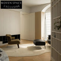 French Cream Modern Irregular Area Rug - Waterproof & Stain-Resistant