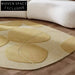 French Cream Style Hand-Tufted Polyester Area Rug for Living Room Decor