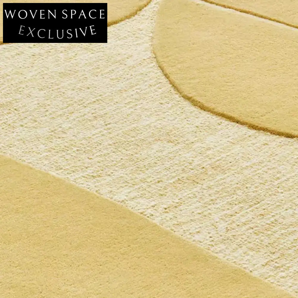 French Cream Style Hand-Tufted Polyester Area Rug for Living Room Decor