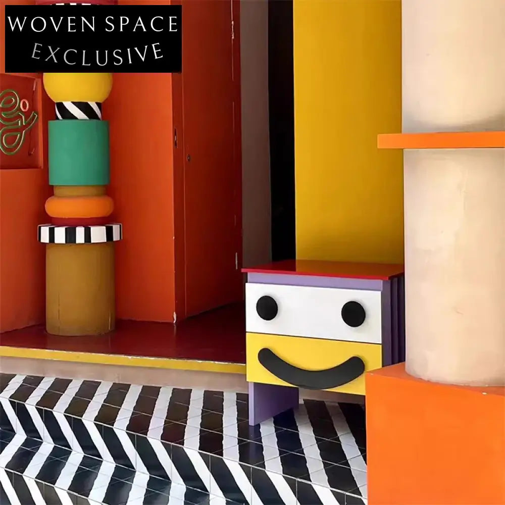 French Cream Style Solid Wood 2-Drawer Bedroom Nightstand Cabinet