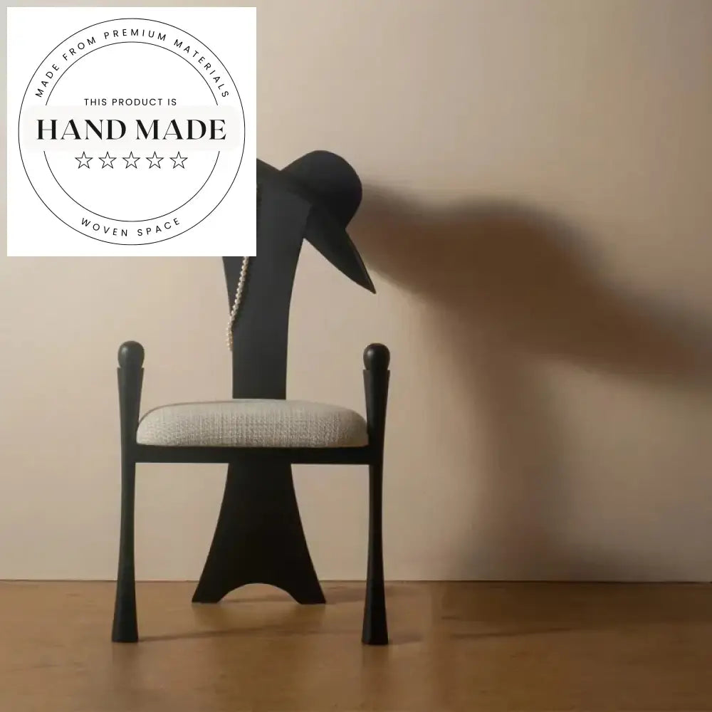 French Luxury Retro Solid Wood High Back Dining Chair