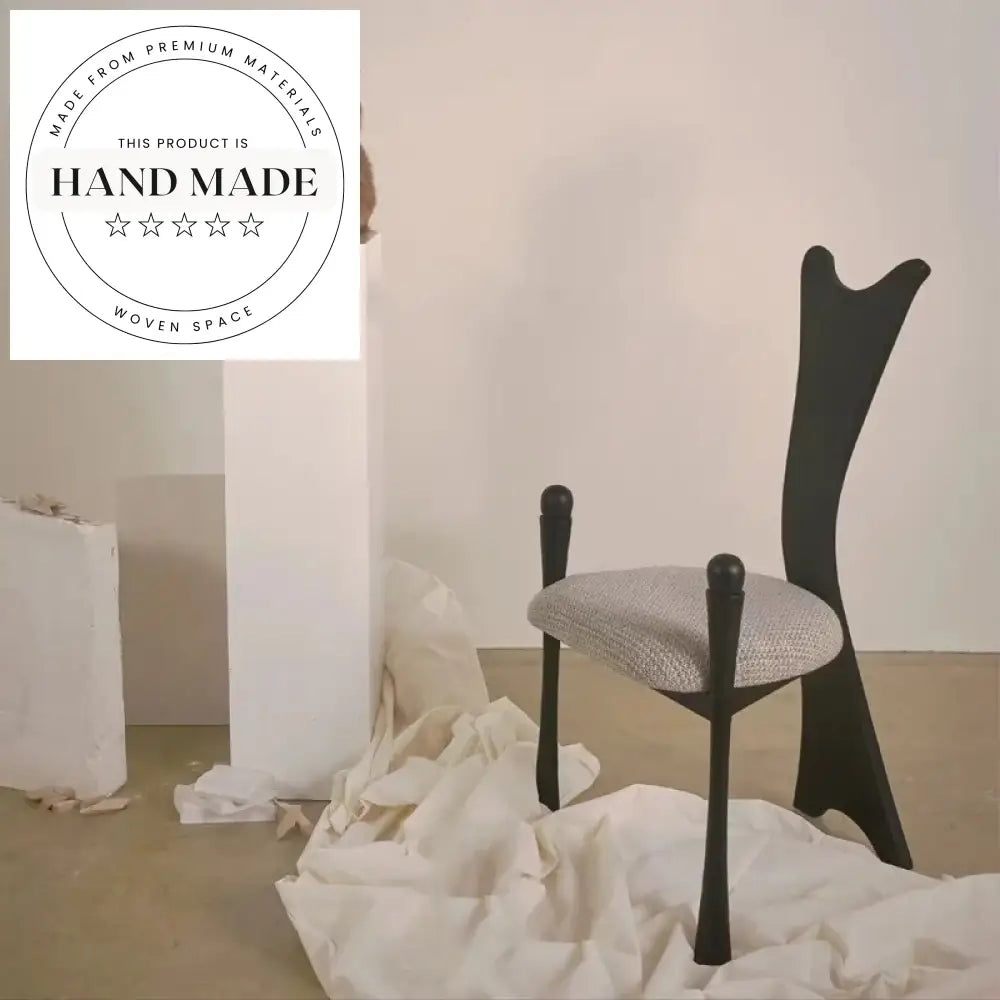 French Luxury Retro Solid Wood High Back Dining Chair