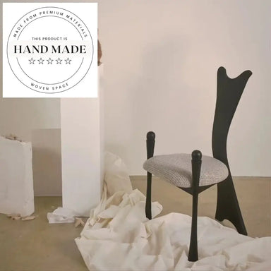 French Luxury Retro Solid Wood High Back Dining Chair