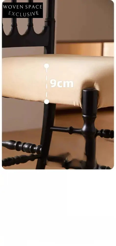 French medieval Napoleon chair solid wood dining chair American light luxury high-end soft pack retro dining table