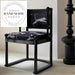 French Modern Retro Leopard Pattern Solid Wood Dining Chair