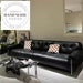 French Retro Luxury 3-Seater Genuine Leather Sectional Sofa
