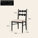 French retro solid wood dining chair home small apartment soft armrest single chair living room net celebrity medieval