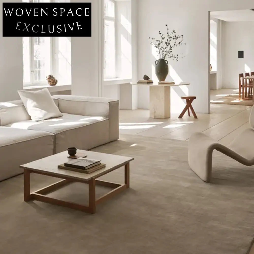 French Retro White High Pile Area Rug for Living Room & Bedroom Rug