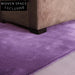 French Vintage High-End Luxury Purple Polyester Handmade Living Room Area Rug