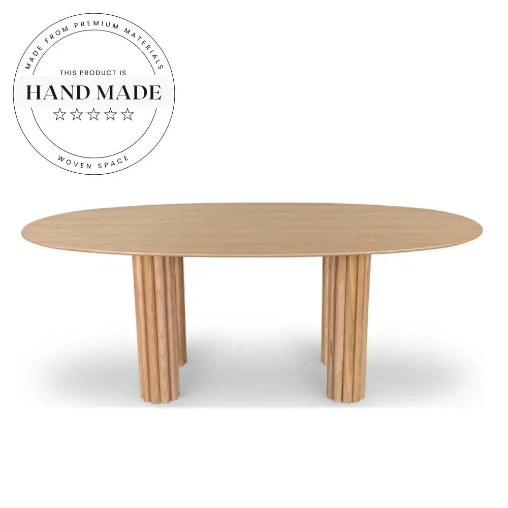 French Vintage Solid Wood Extendable Oval Seater Dining Table