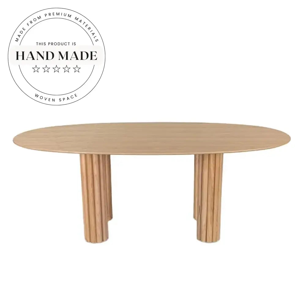 French Vintage Solid Wood Extendable Oval Seater Dining Table