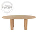 French Vintage Solid Wood Extendable Oval Seater Dining Table
