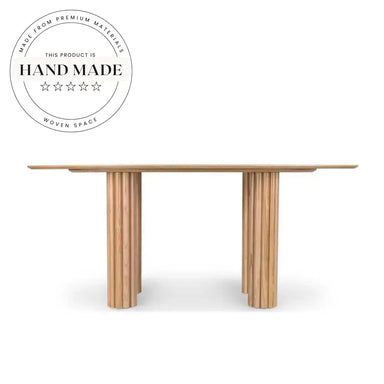 French Vintage Solid Wood Extendable Oval Seater Dining Table