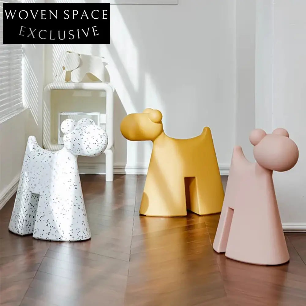 Fun Nordic Animal Shaped Plastic Kids' Playroom Stool for Learning