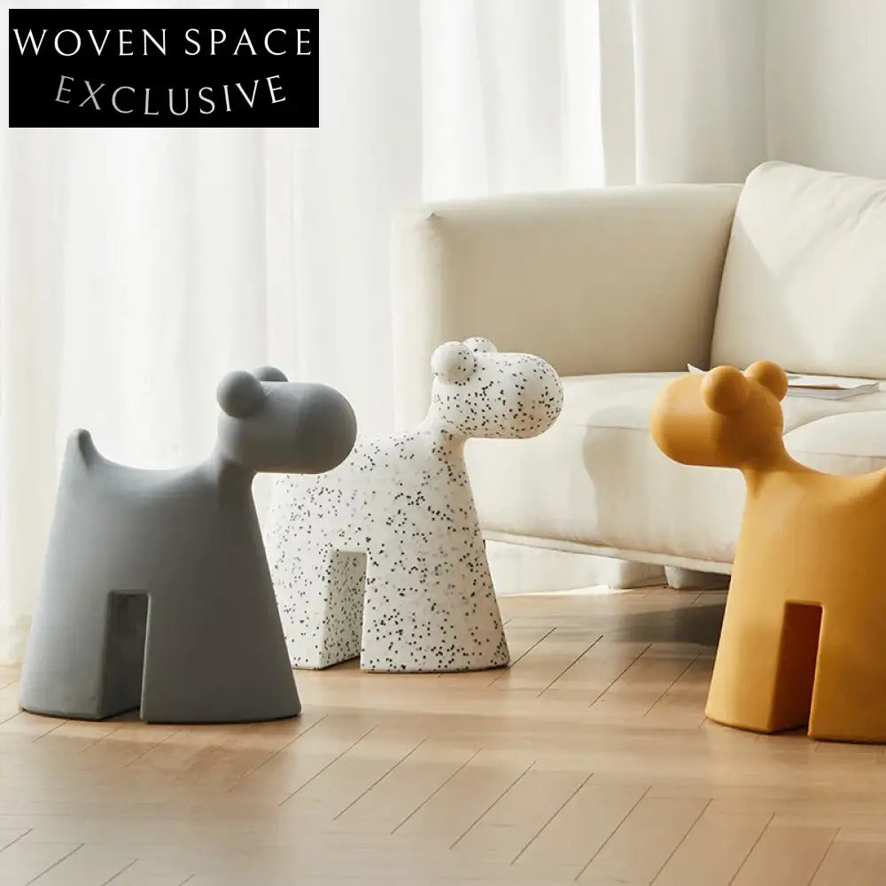 Fun Nordic Animal Shaped Plastic Kids' Playroom Stool for Learning