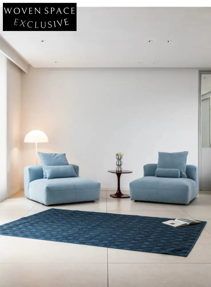 Furnishing sofa small apartment modular sofa Nordic fabric removable and washable living room ins square sofa