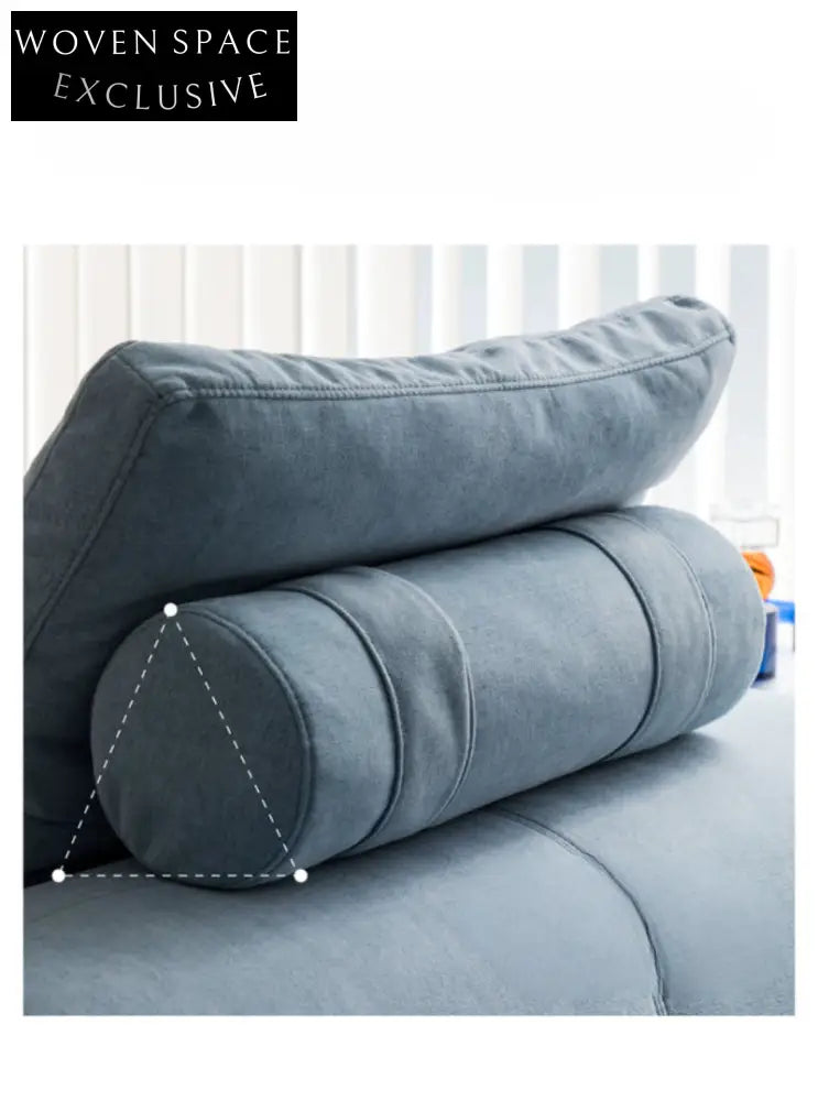 Furnishing sofa small apartment modular sofa Nordic fabric removable and washable living room ins square sofa