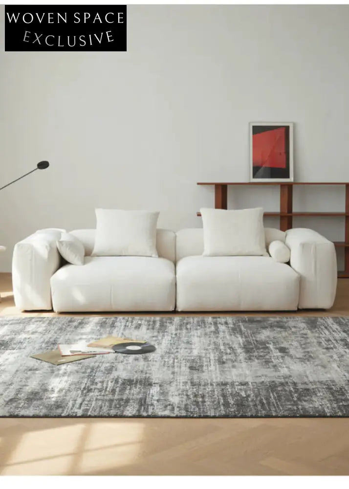 Furnishing sofa small apartment modular sofa Nordic fabric removable and washable living room ins square sofa