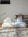 Furnishing sofa small apartment modular sofa Nordic fabric removable and washable living room ins square sofa
