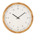 Amalfi Wycombe Wall Clock White & Natural