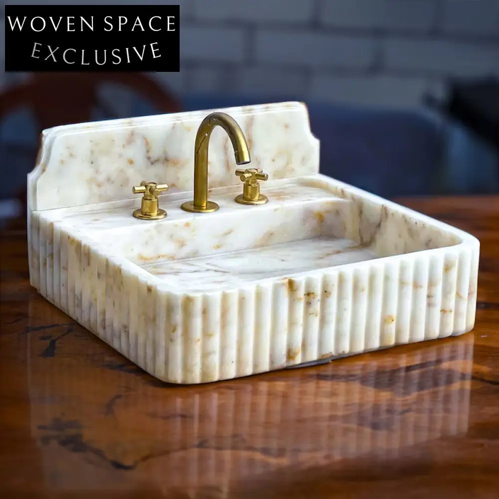 Gabriele Calacatta Gold Custom Luxury Marble Sink