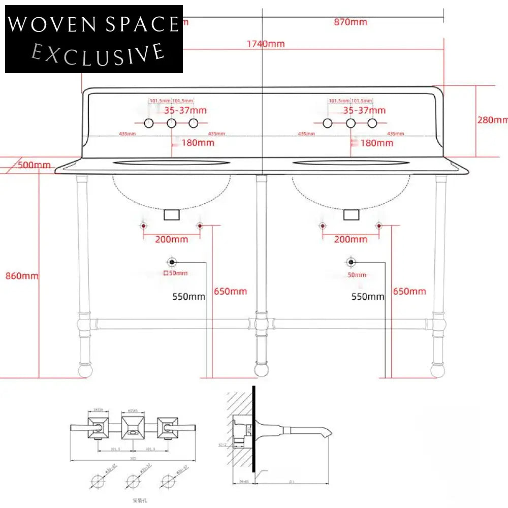 Gabriella Copper Butterfly Basin Stand