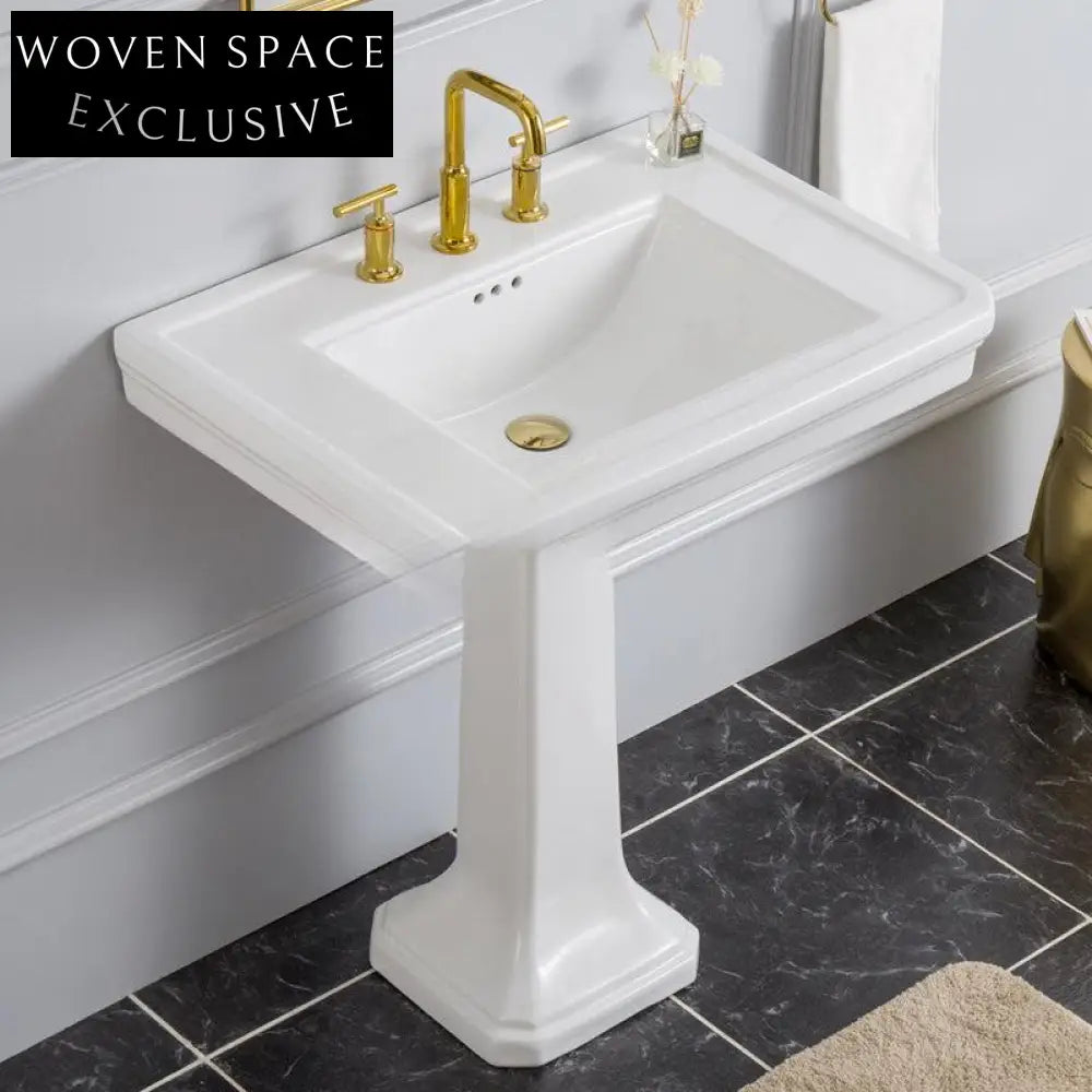 Gaia Retro Ceramic Column Basin