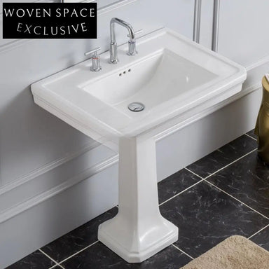 Gaia Retro Ceramic Column Basin