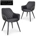 CDC2082-SE - Dining Chair - Black PU (Set of 2)