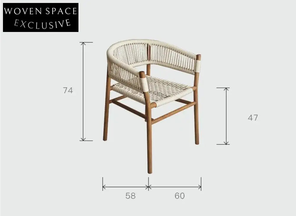 Giacinto Solid Wood Rattan Backrest Lounge Chair Solid Wood