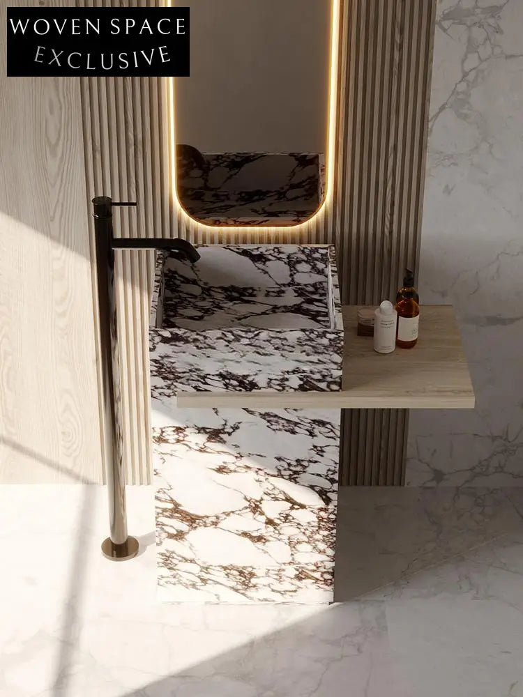 Gideon Purple Rock Pedestal Basin