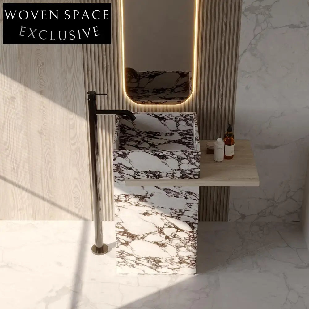 Gideon Purple Rock Pedestal Basin