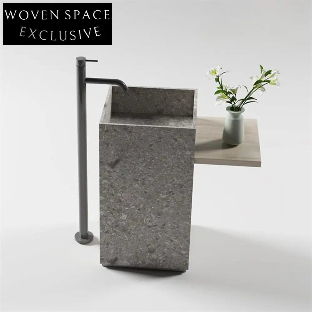 Gideon Purple Rock Pedestal Basin