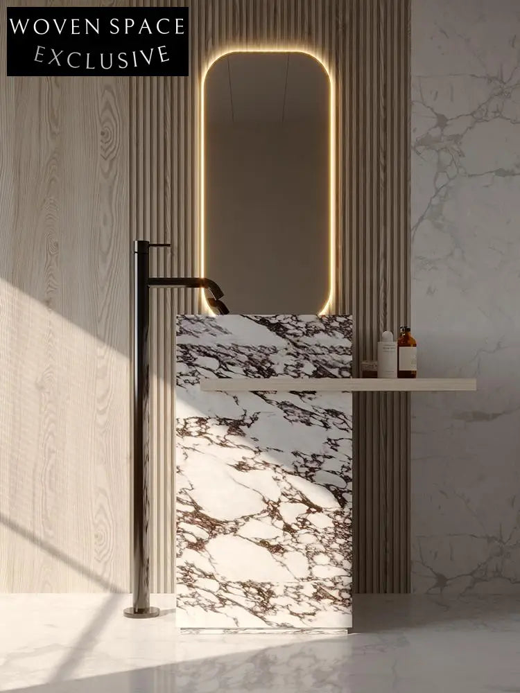 Gideon Purple Rock Pedestal Basin