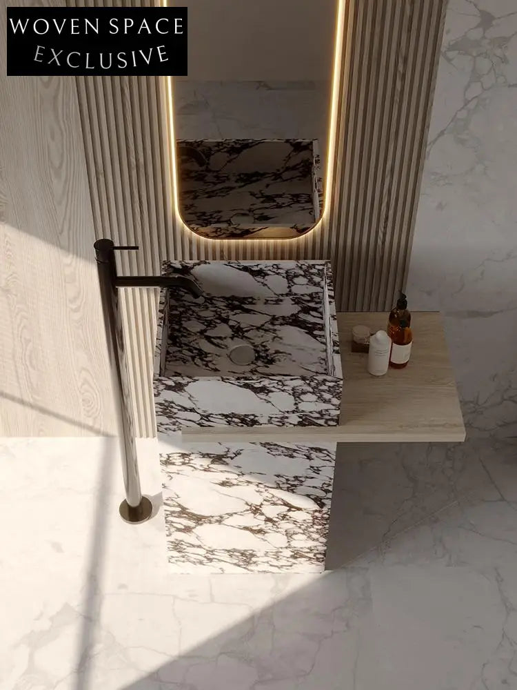 Gideon Purple Rock Pedestal Basin