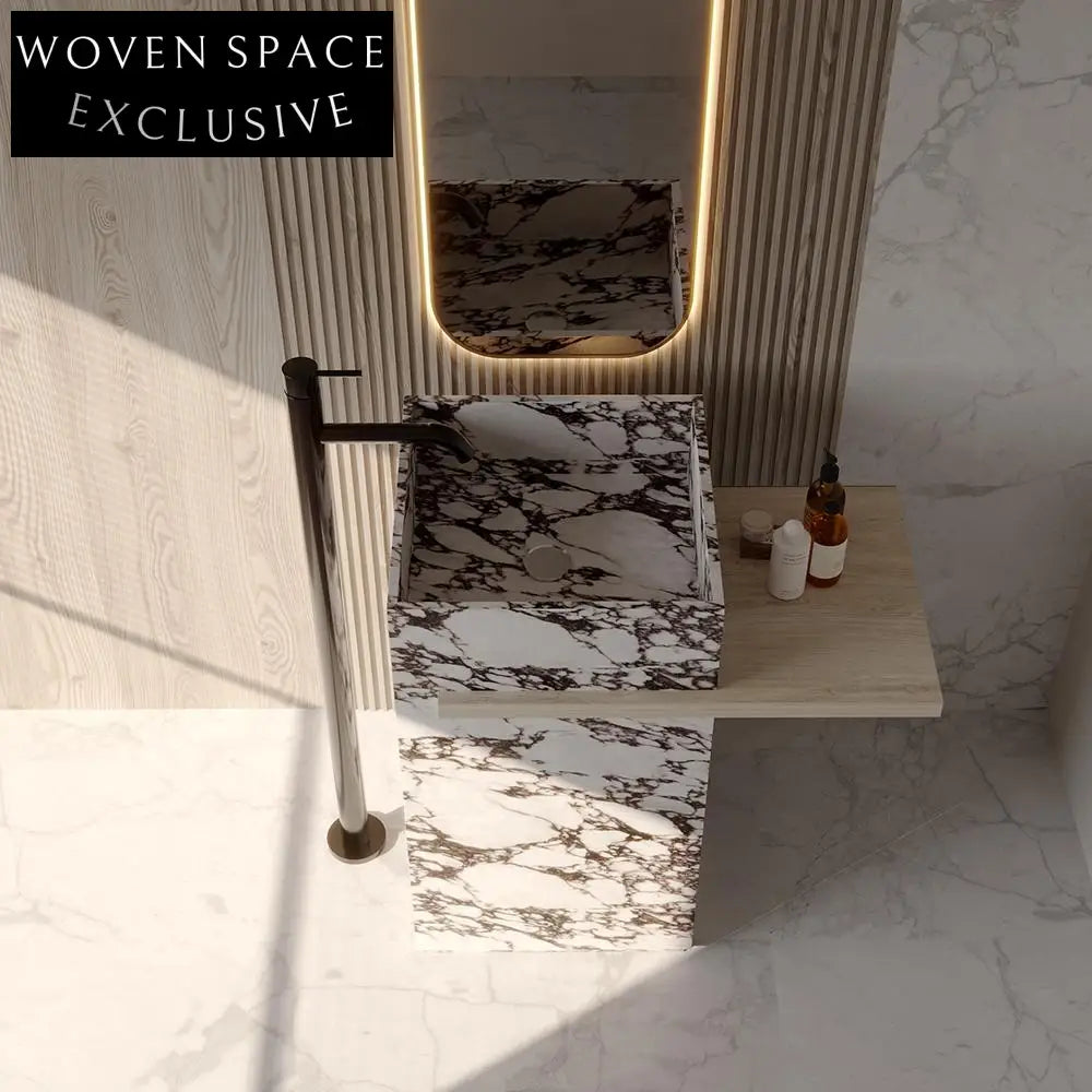 Gideon Purple Rock Pedestal Basin