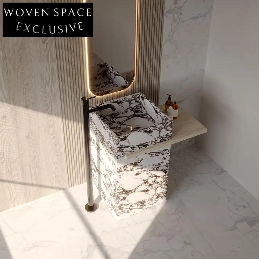 Gideon Purple Rock Pedestal Basin