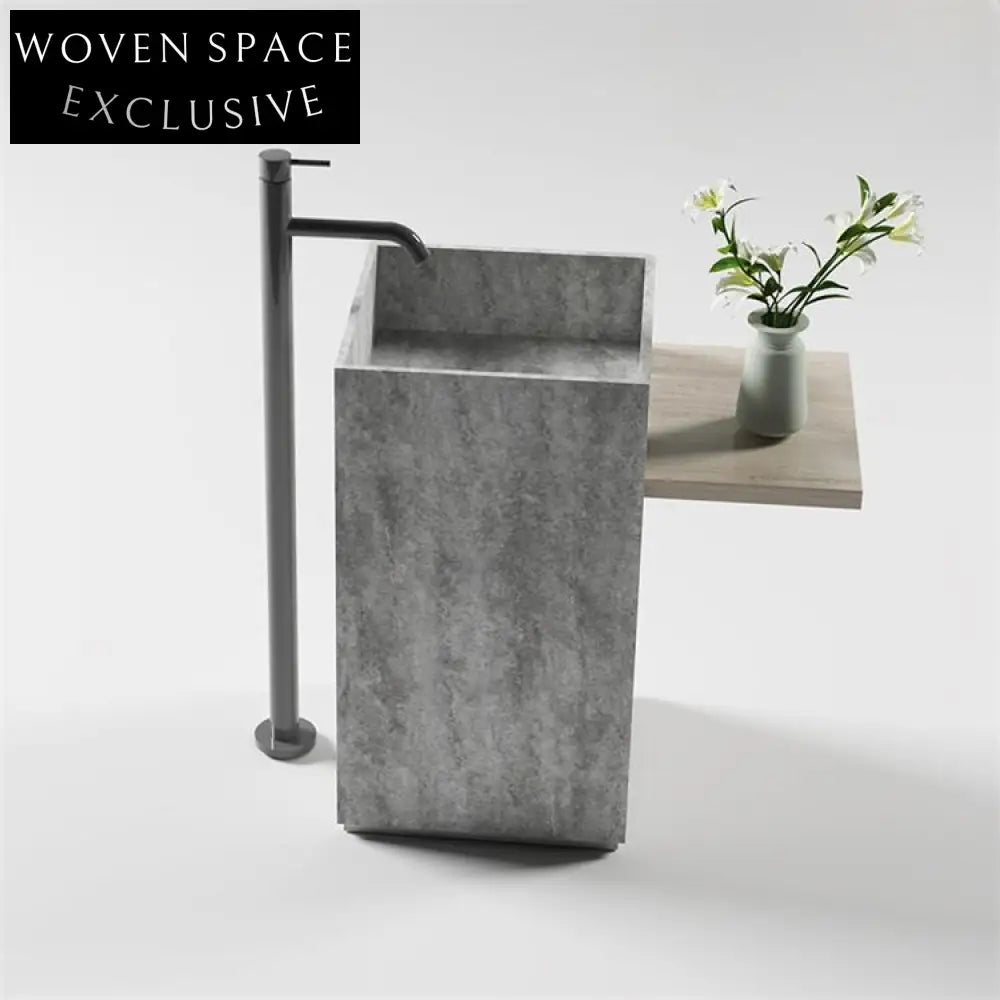 Gideon Purple Rock Pedestal Basin