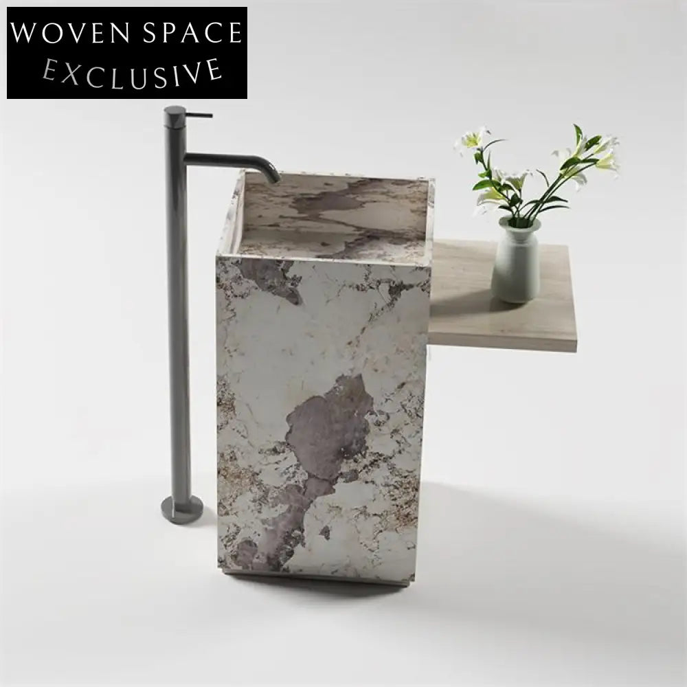 Gideon Purple Rock Pedestal Basin