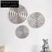 Glamorous Round Stainless Steel Wall Art Decor Set for Modern Living