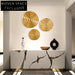 Glamorous Round Stainless Steel Wall Art Decor Set for Modern Living